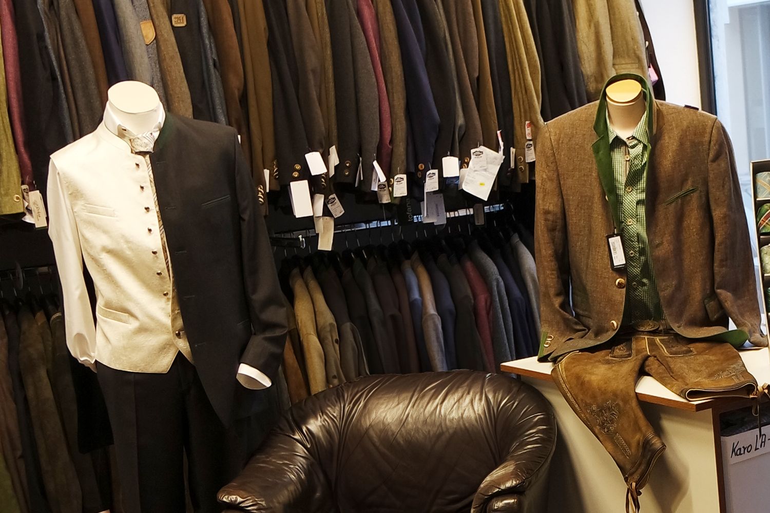 Sortiment an Trachten für Herren